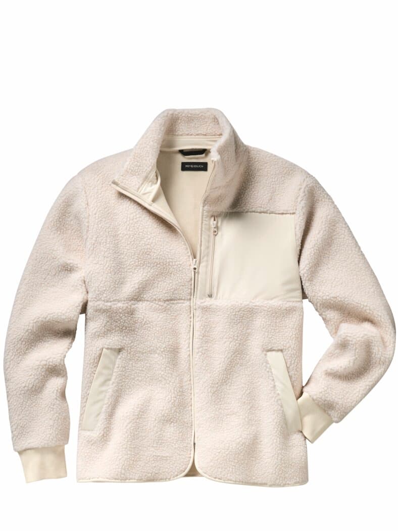 Teddy-Jacke polarweiß