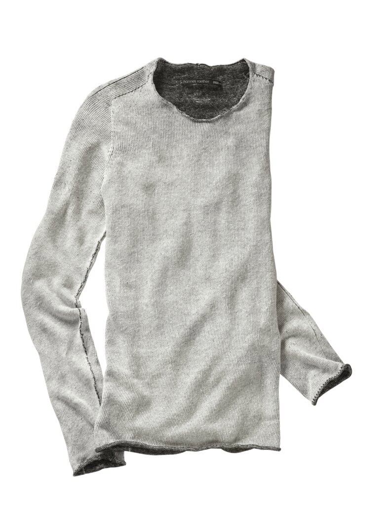 Edelmetallpullover Sober silberschwarz