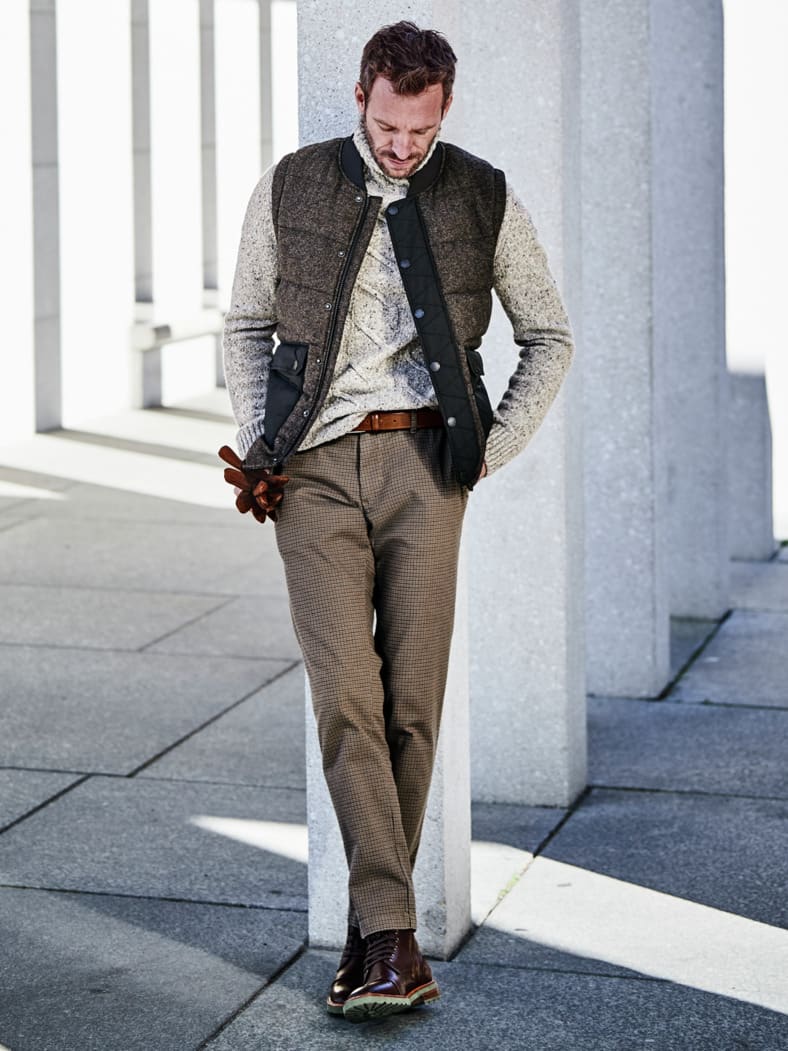 Fischerseil-Pullover gischtgrau