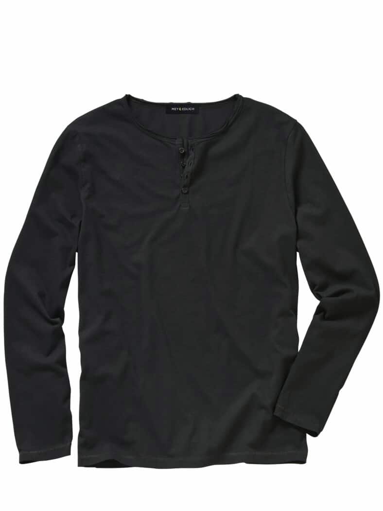 Ausdauer-Henley schwarz
