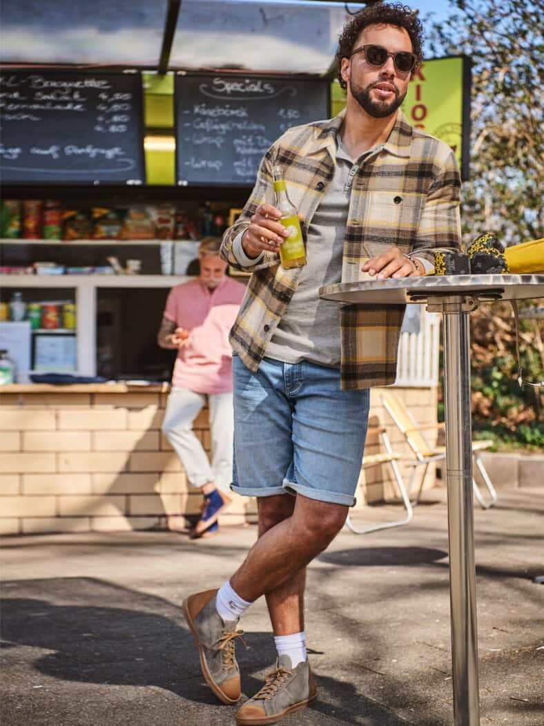 Ausdauer-Henley heathergrey