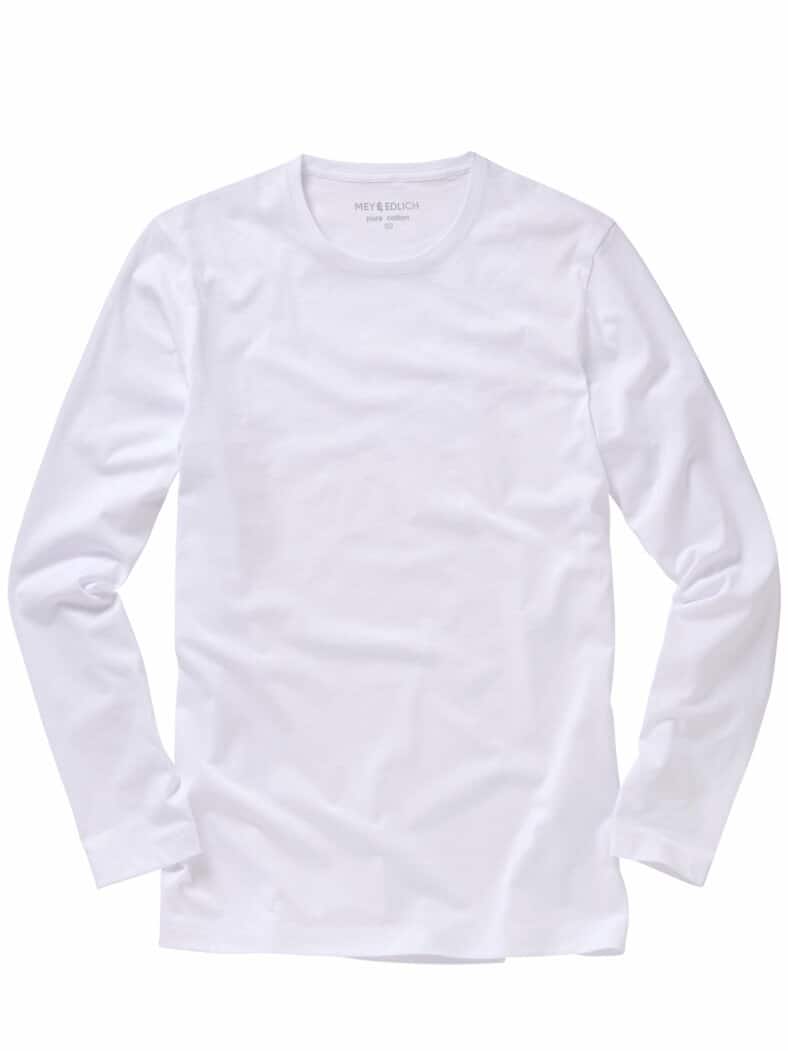 Benchmark Rundhals Langarm weiß