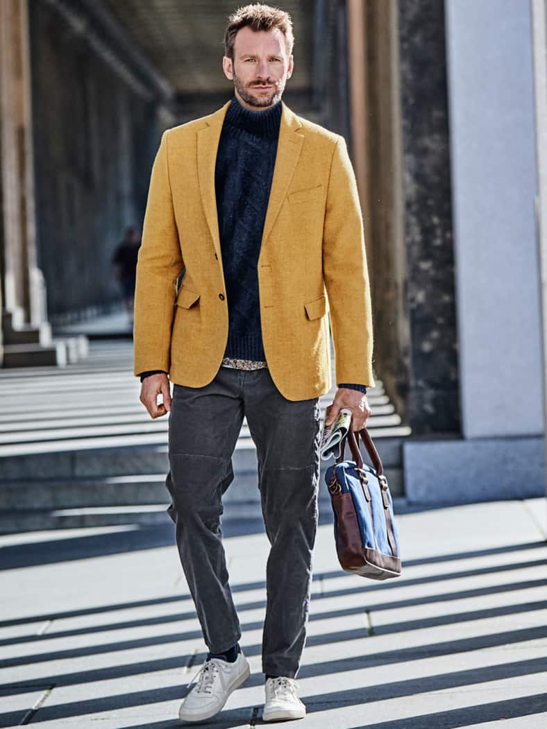 Fischerseil-Pullover marine