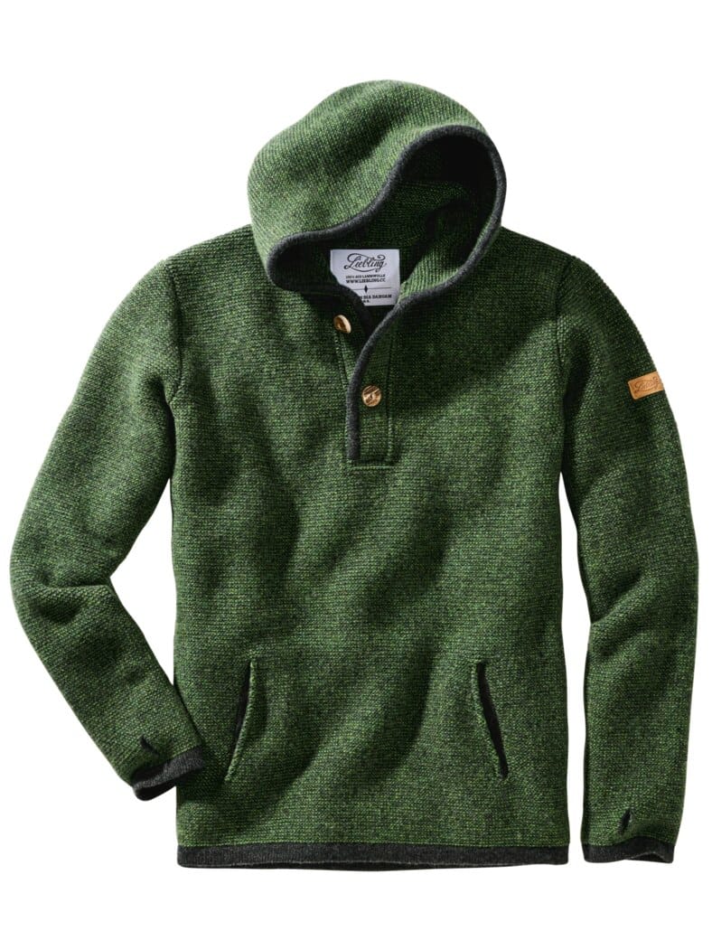 Alpen-Hoodie Xaver waldgrün