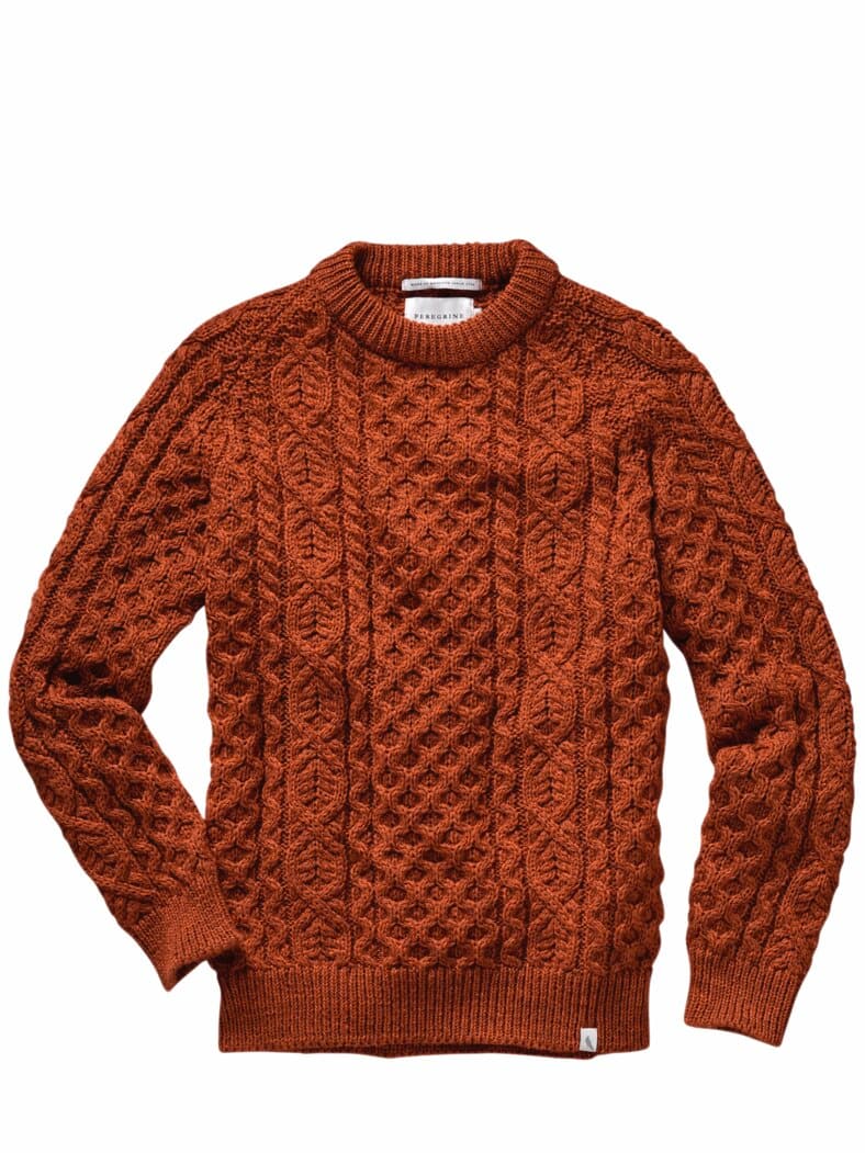 Pullover Hudson Aran burnt orange