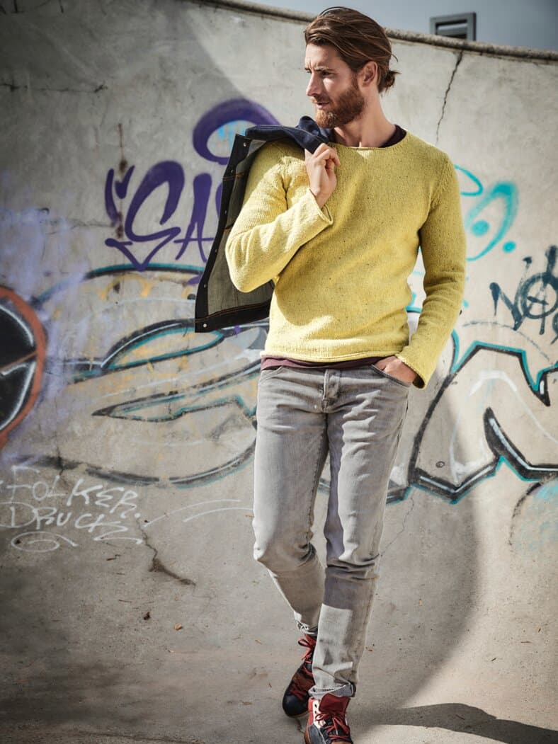 Upcycled Sweater lemon