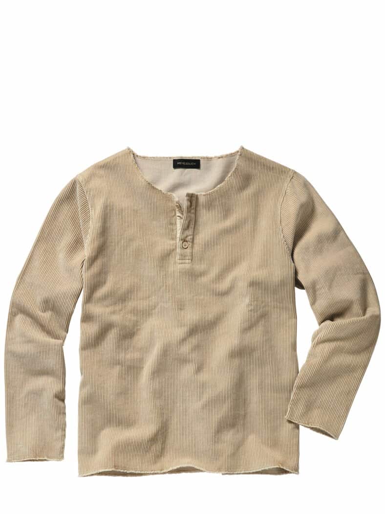Samt-Cord-Longsleeve sand