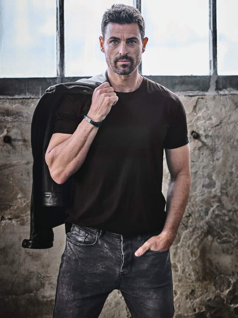 T-Shirt Supima pfefferschwarz