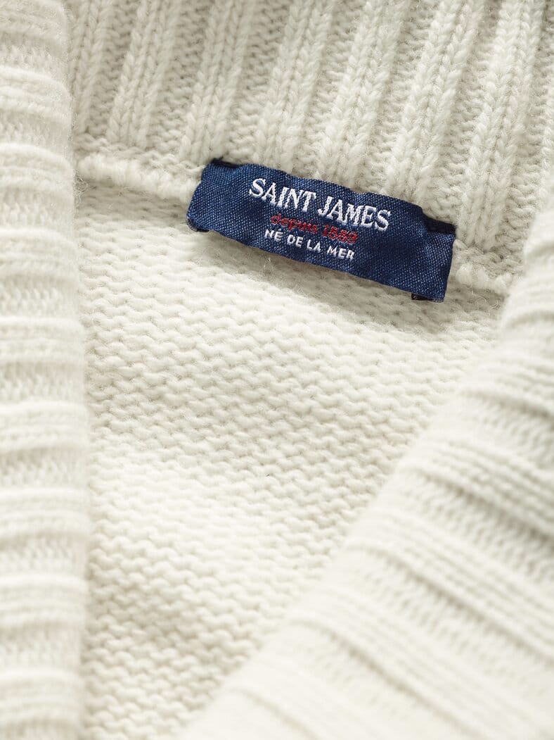 Strickjacke Sion naturweiß/navy