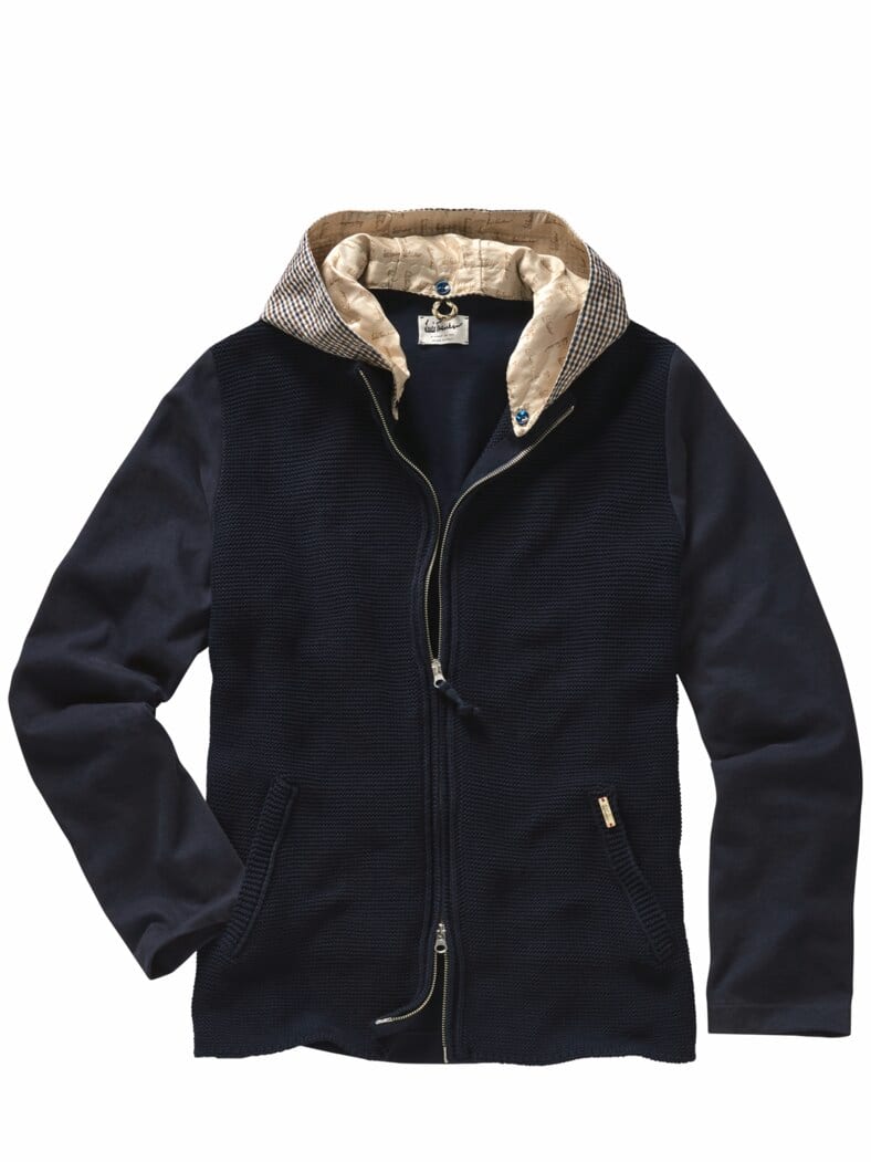 Luis Trenker Strickjacke Luwallace preußischblau