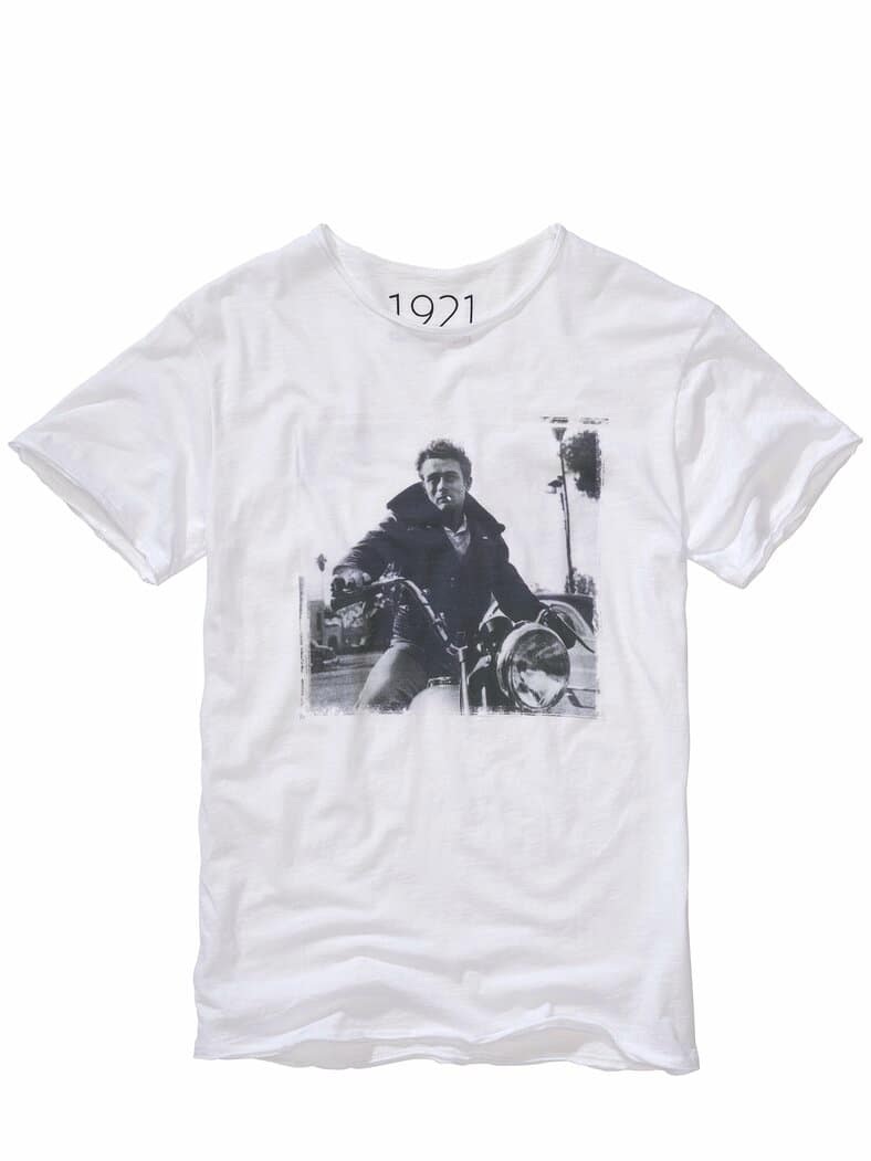 T-Shirt James Dean slubweiß