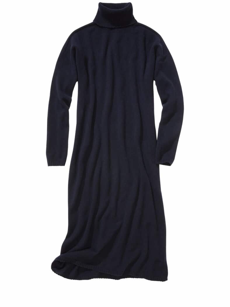 Herzliches Merinokleid navy