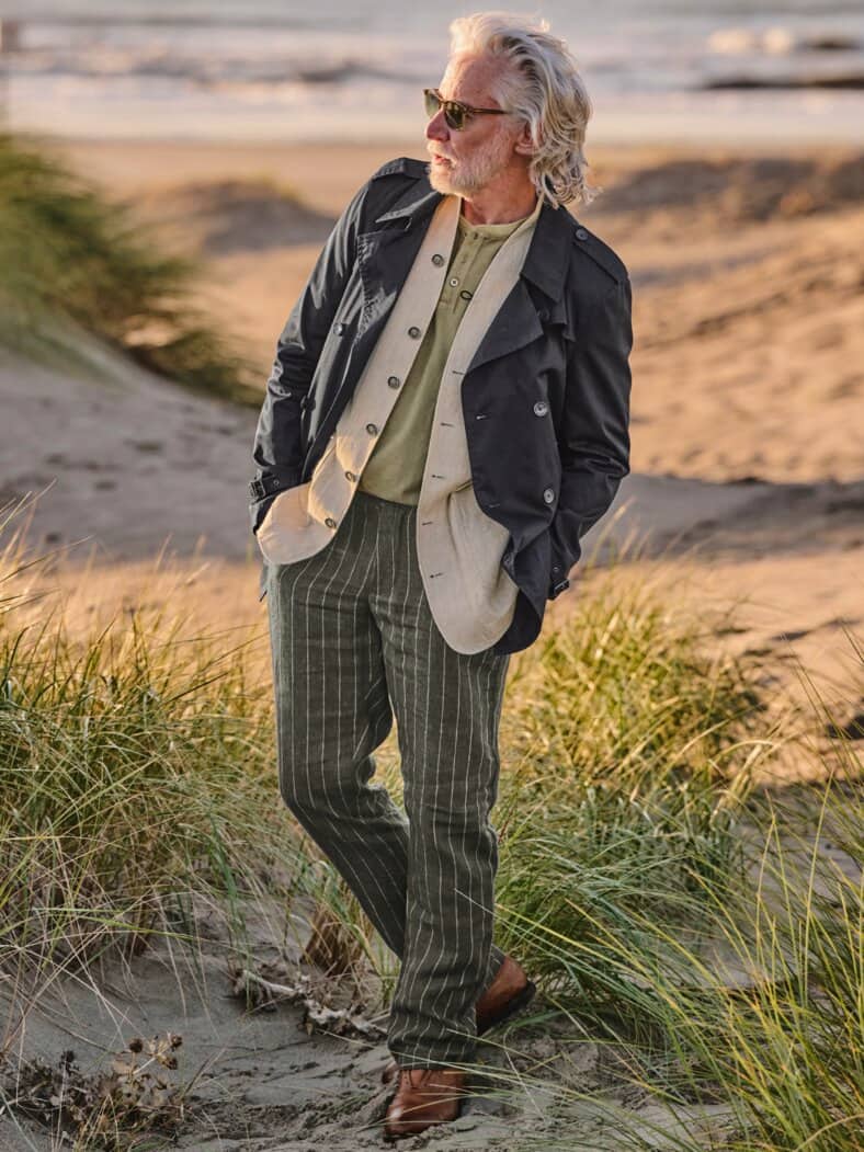 Klare-Kante-Shirt khaki