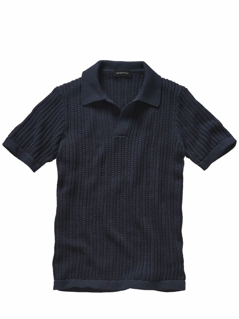Rassiges Strickpolo tinte