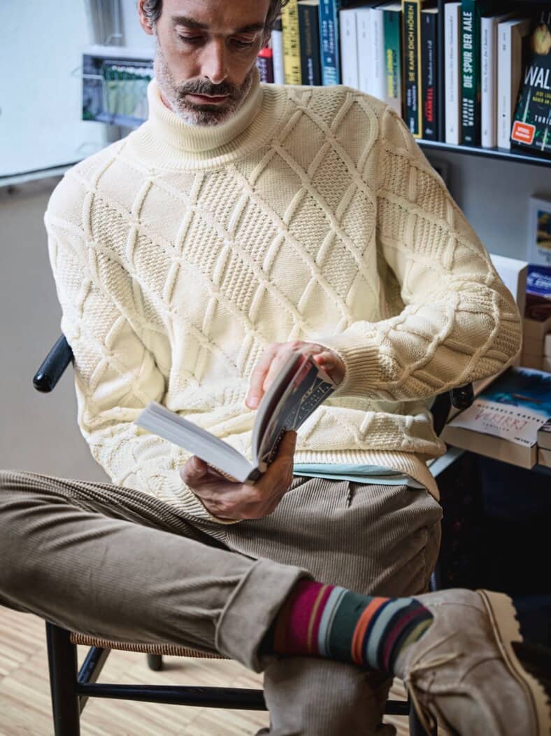 Existenzialisten-Rolli blanc