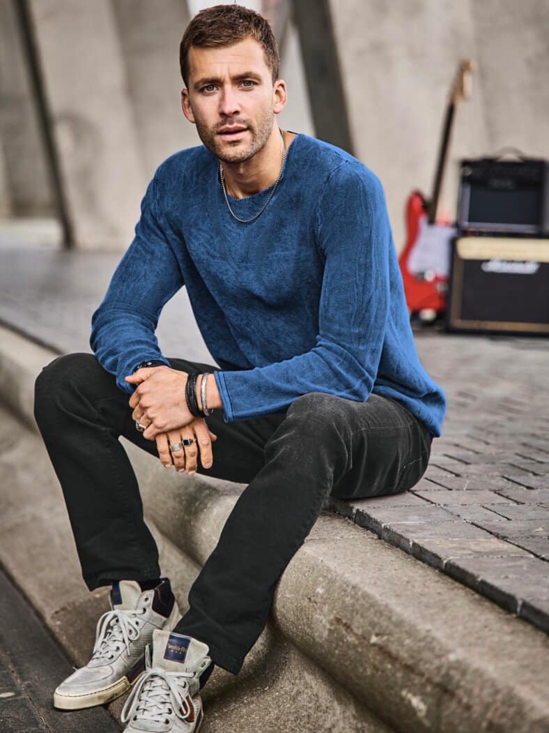 Rockiger Pullover denim