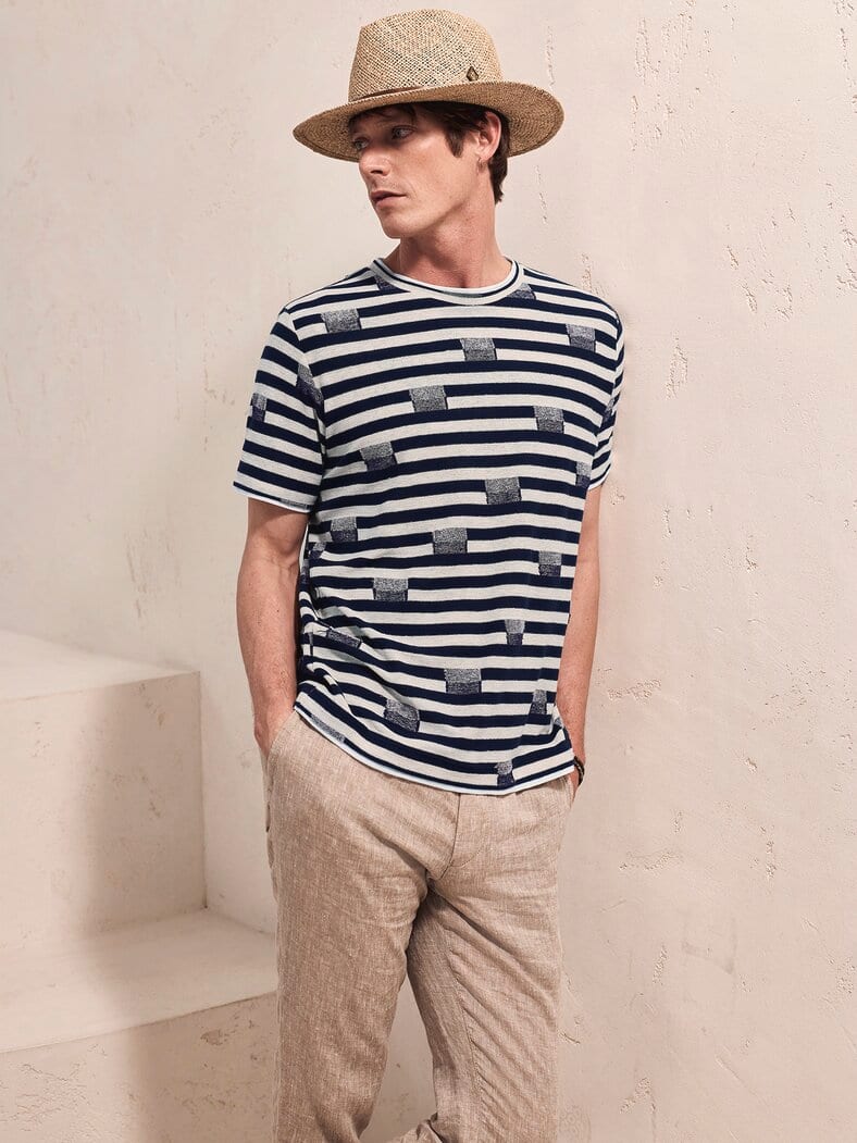 Strickshirt Falls navy/sand Strickshirt Falls navy/sand