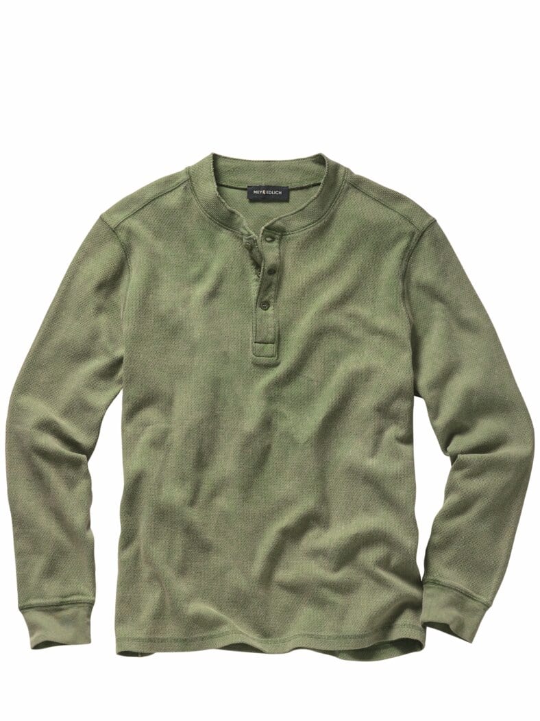 Henley-Shirt khaki