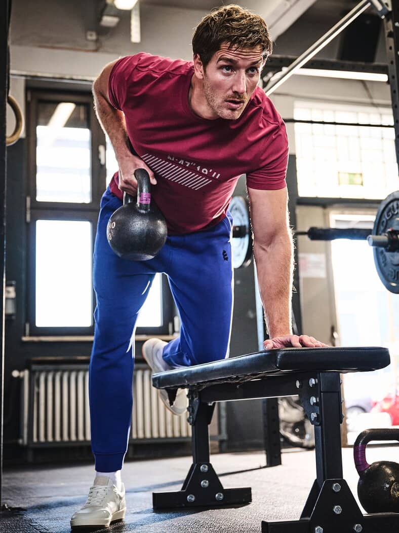 Zeitsprung-T-Shirt oxidrot