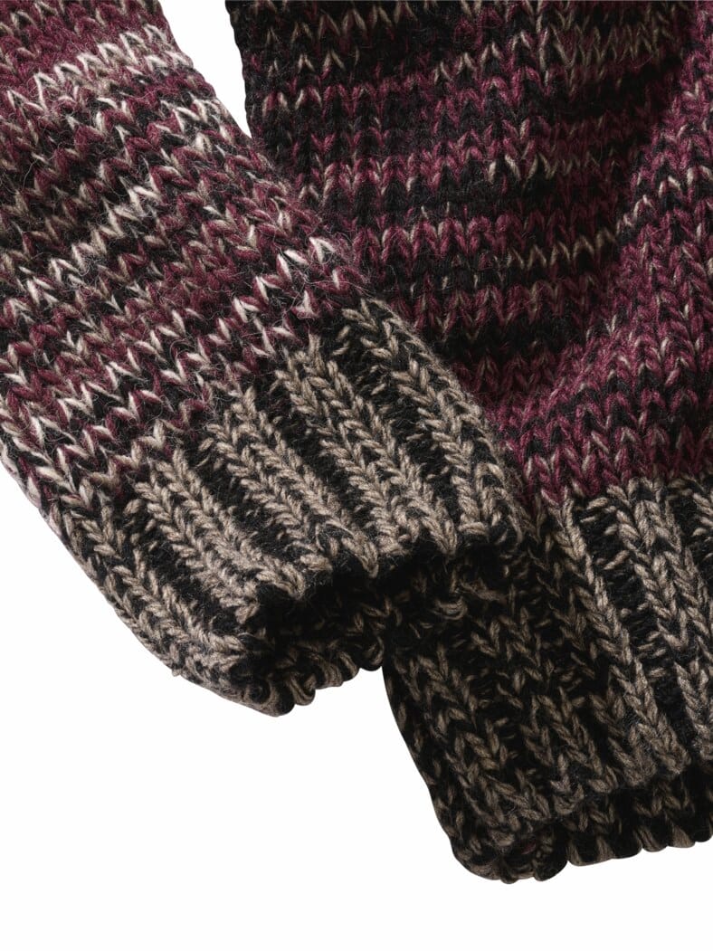 Mouline-Cardigan purpur/steinbrech