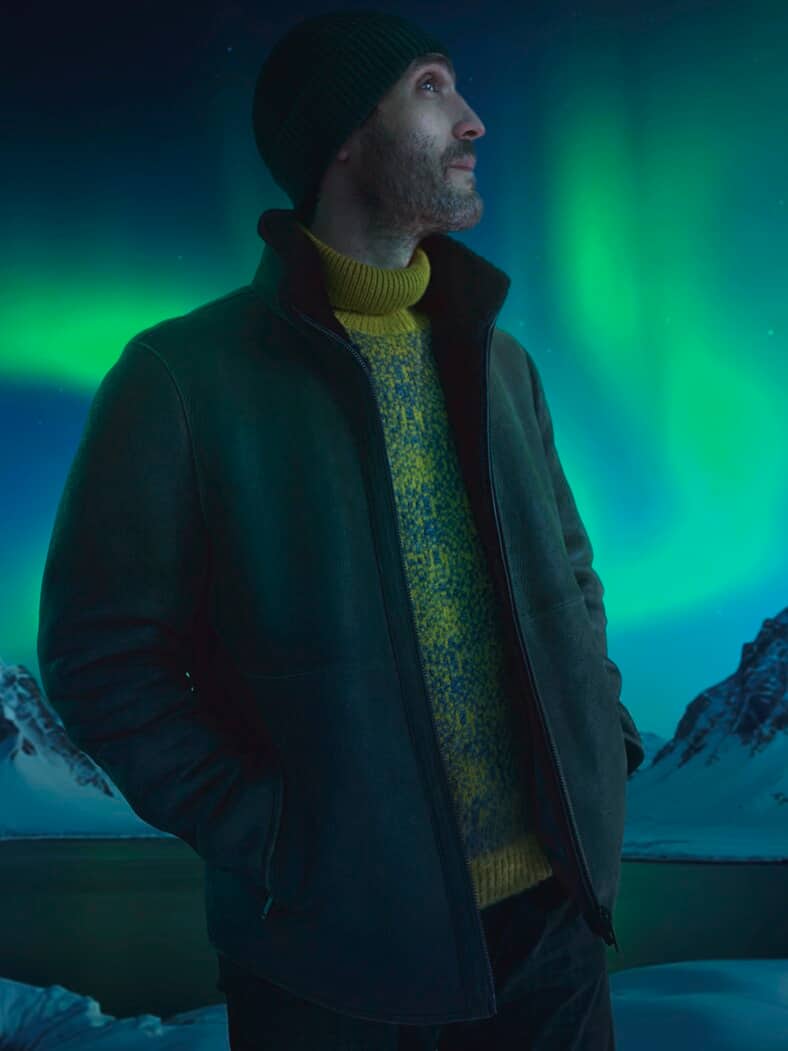 Flimmerbild-Rolli curry/graphit