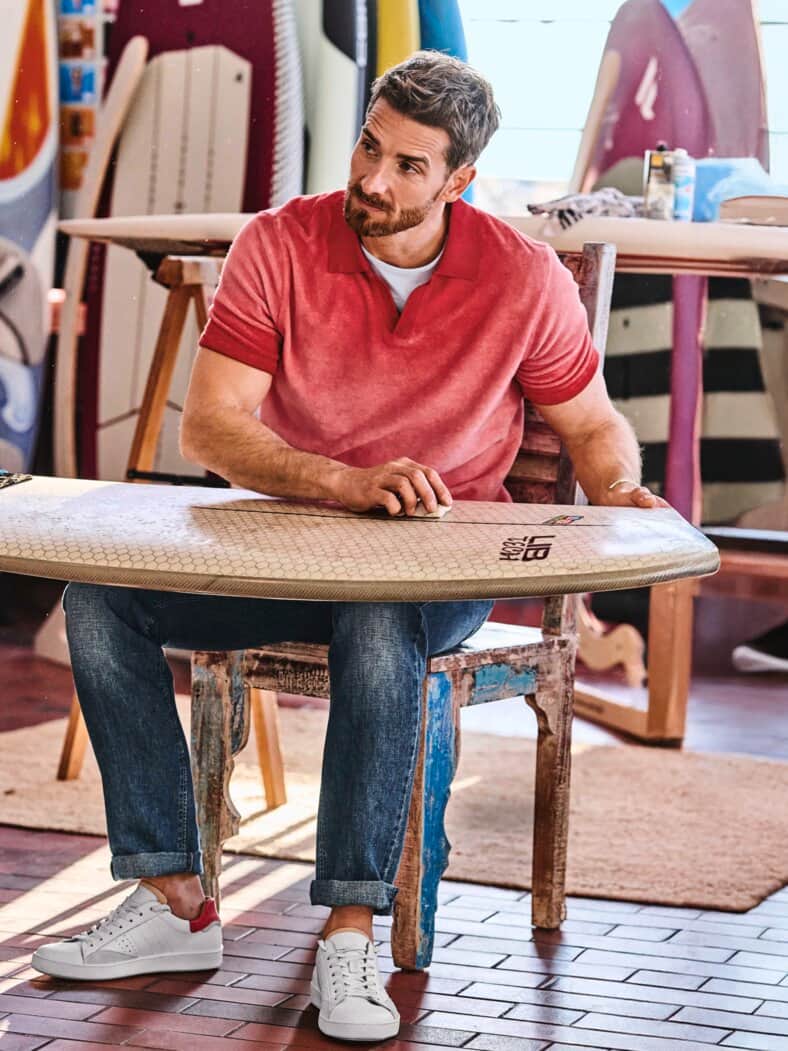 Frottee-Vintage-Polo hummer