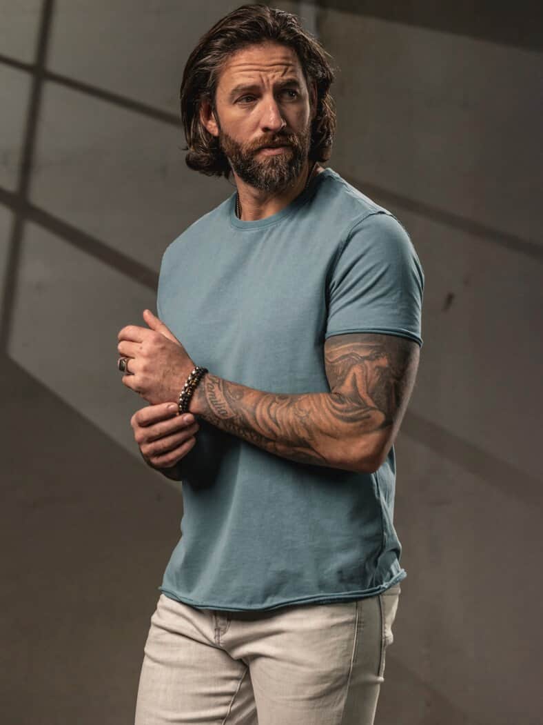 Lotterleben-T-Shirt cyanblau