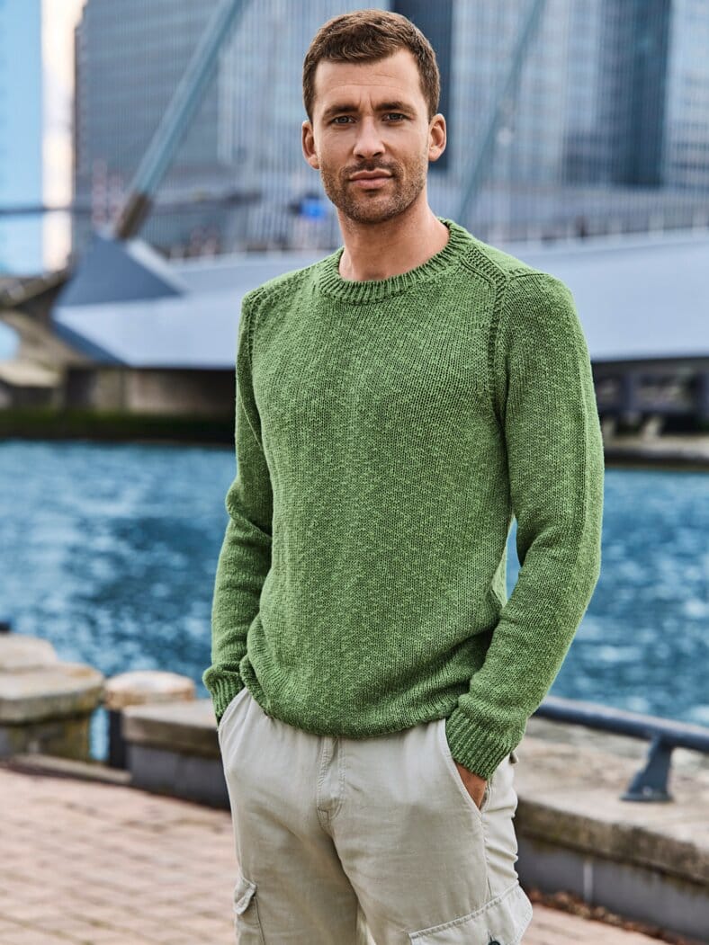 Nicht-zu-übersehen-Pullover limette