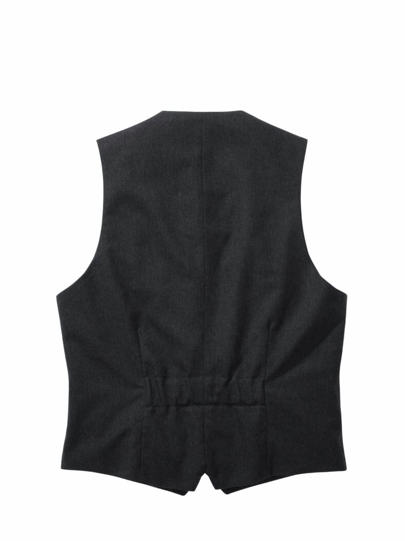 Schneiderscheren-Anzugweste anthrazit melange