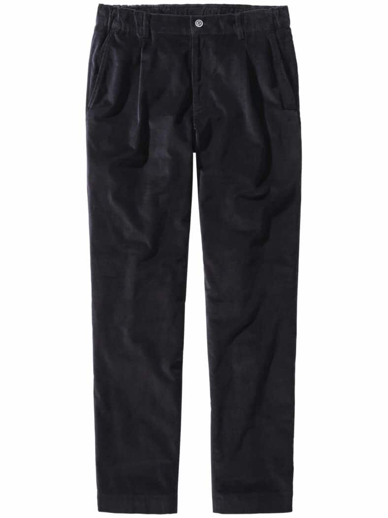Flachcord-Hose dunkelstblau