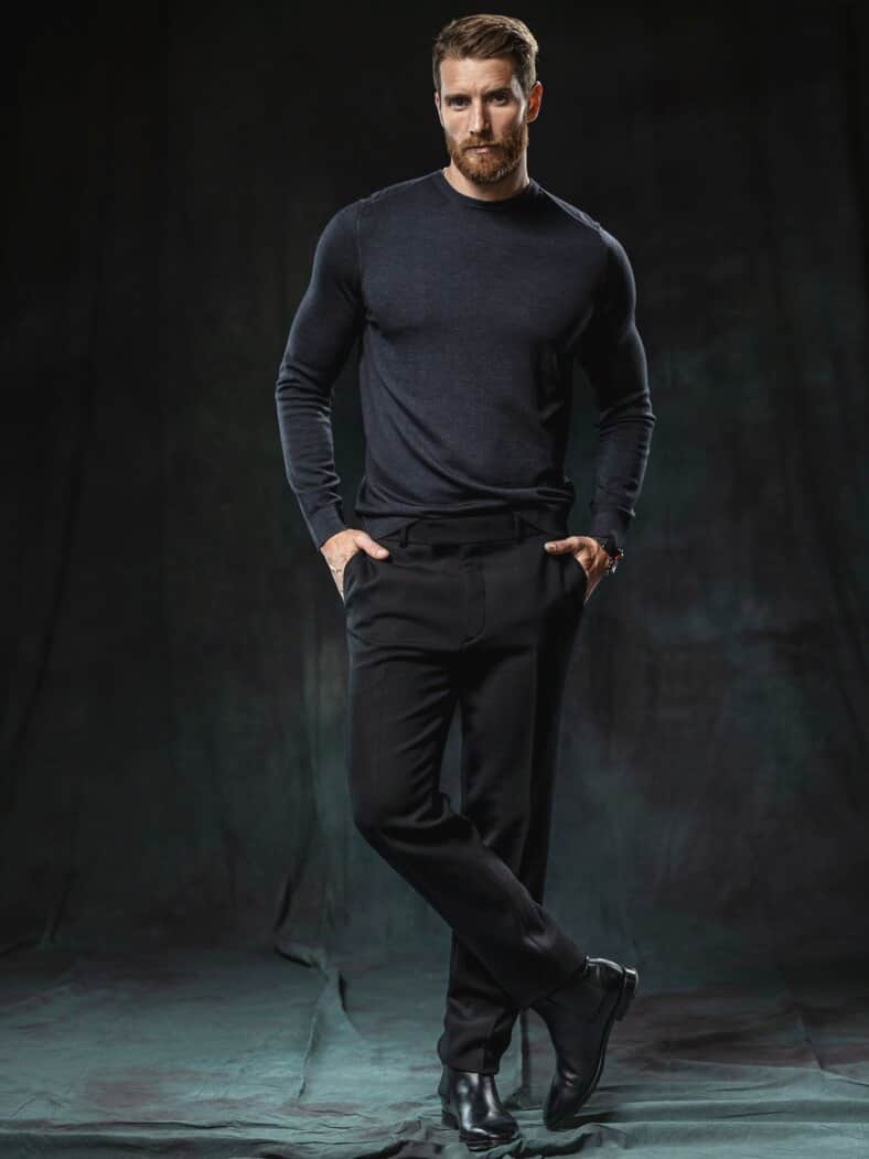 Trumans Anzughose druckerschwärze