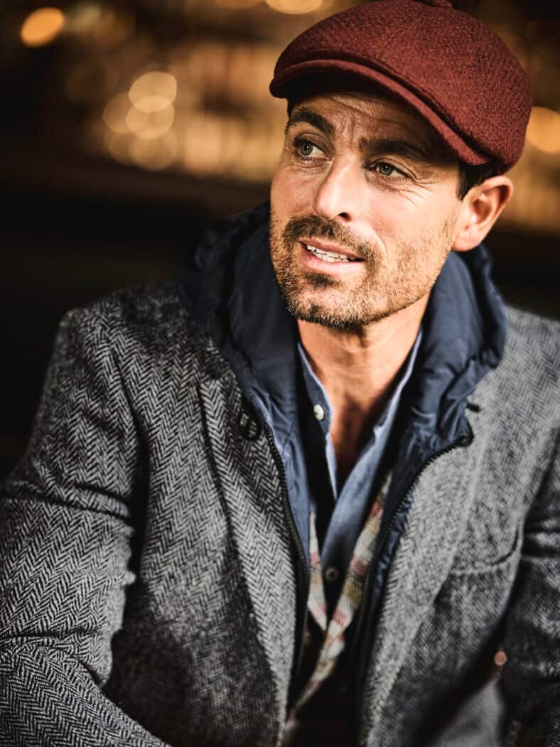 Harris-Tweed-Sakko Nordwind salz & pfeffer