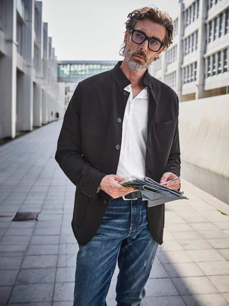 Stadtmenschen-Janker tiefschwarz