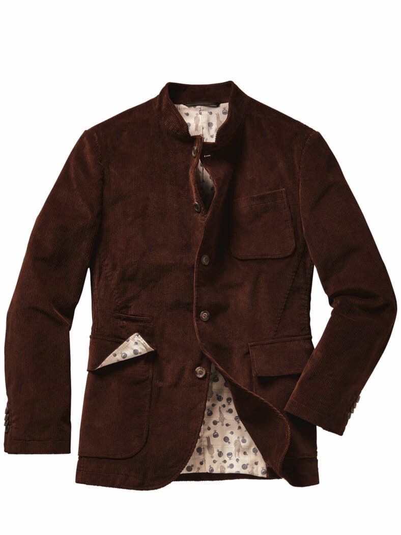 Ernst-Mey-Cord-Anzugsakko edelrost