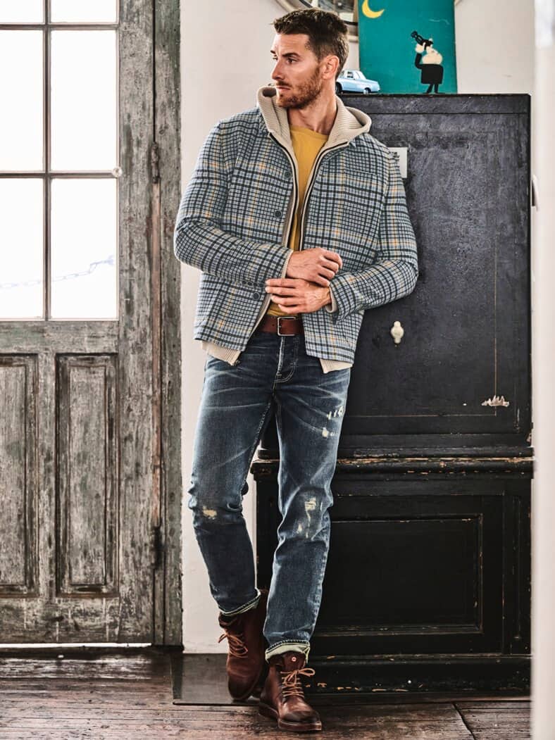 Sonnenbruch-Jacke himmel-kariert