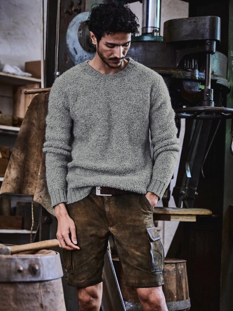 Kernige Cargo-Shorts krachlederbraun