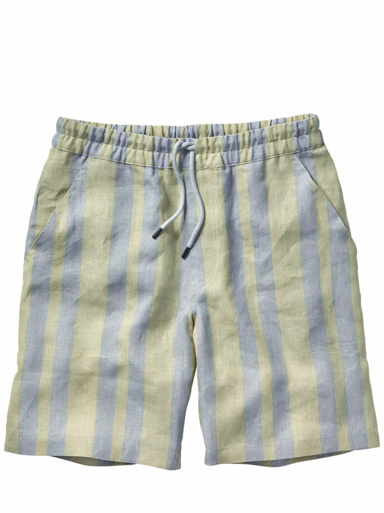 Leinen-Shorts Mist Strata Nicola eisblau