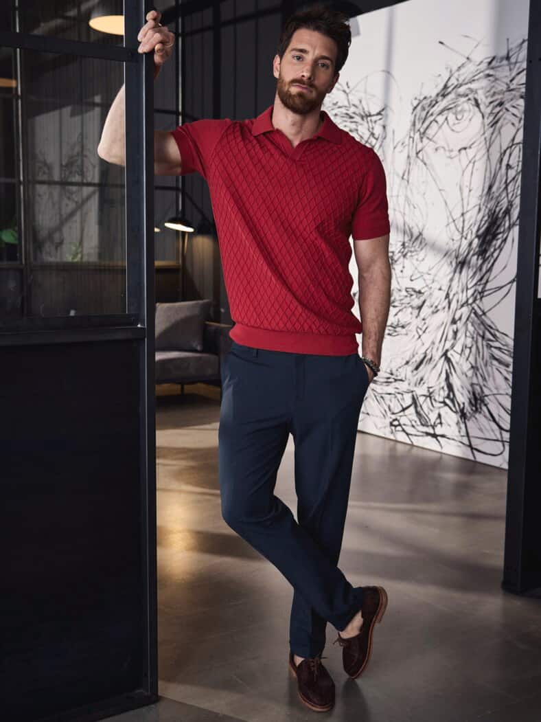 Marathon-Anzughose navy