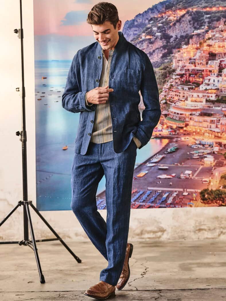 Ausnahme-Anzughose indigo