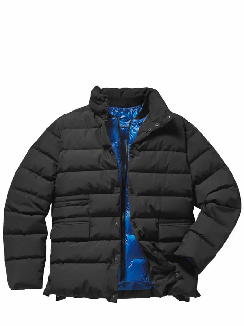 Schichtwerk-Steppjacke mattschwarz