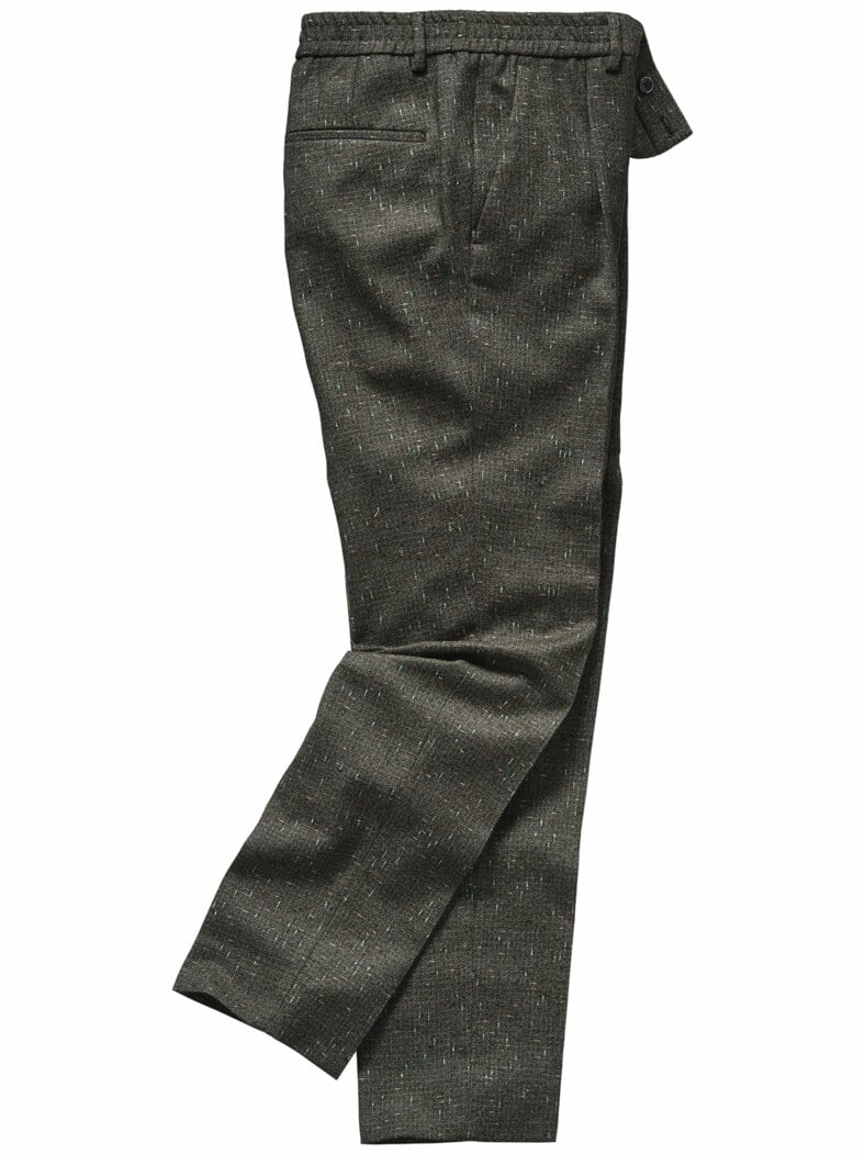 Flammgarn-Anzughose waldgrün