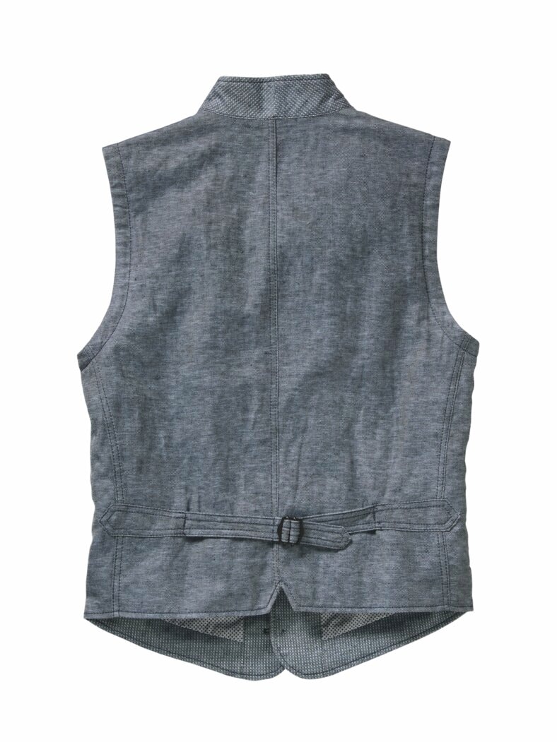 Architekten-Weste jeansblau