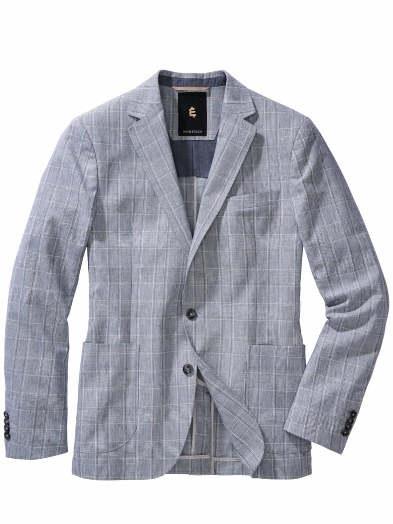 Feinkariertes Sakko himmelgrau kariert