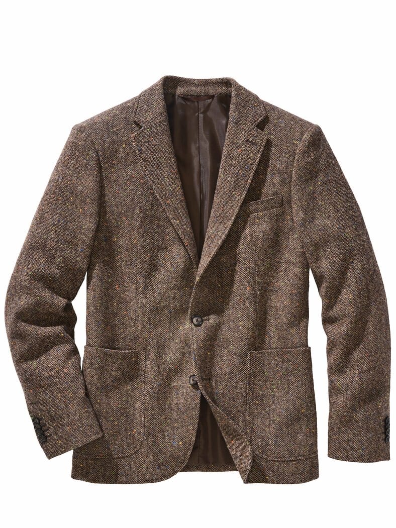 Zweiter-Blick-Sakko donegal-braun