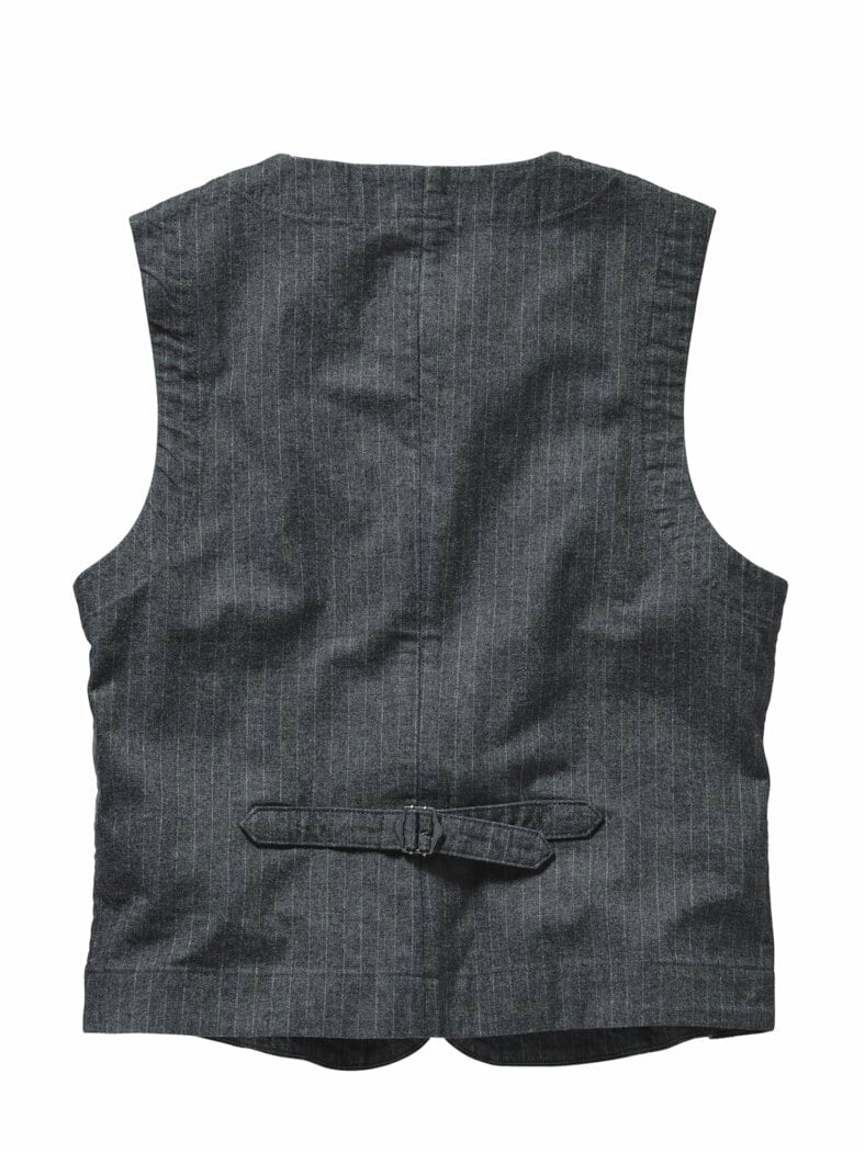 Kreidestreifen-Weste graphit