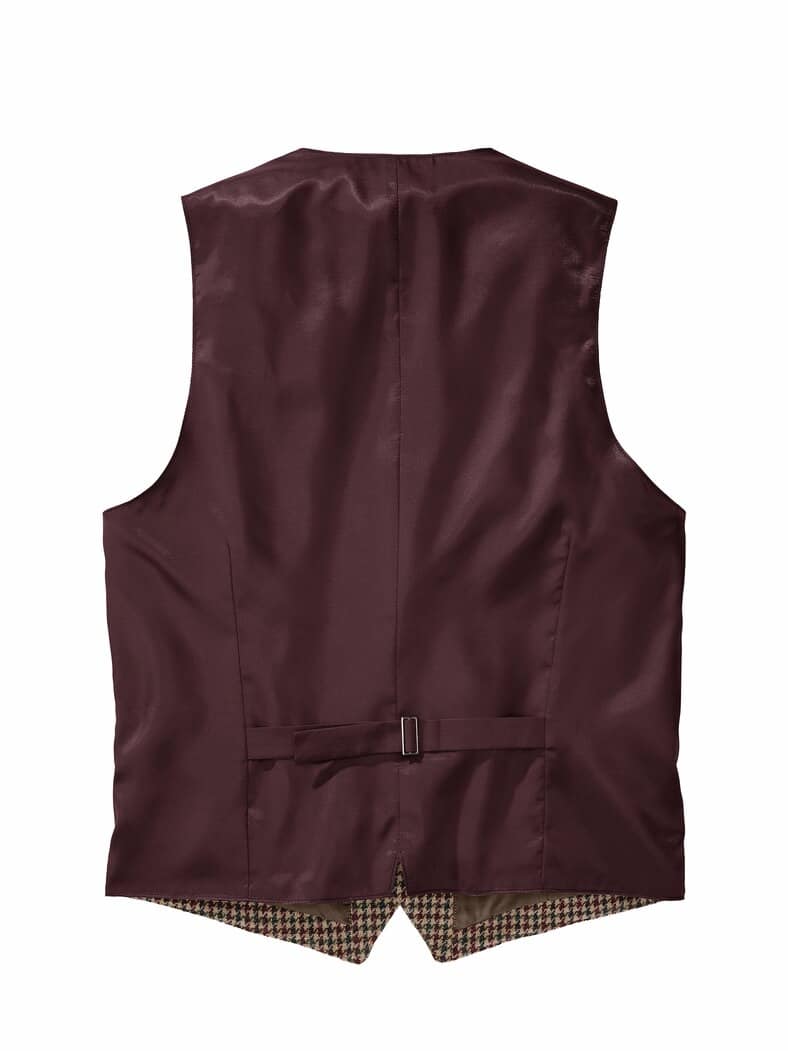 Farbkreis-Tweed-Weste whiskey