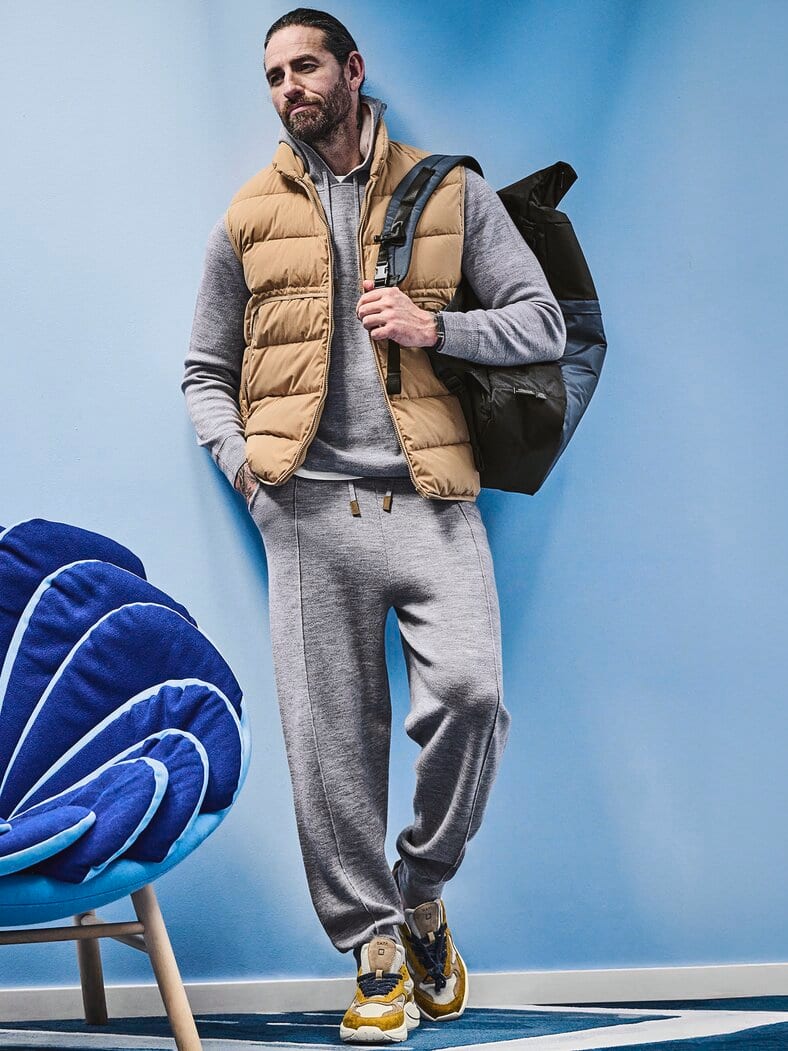 Il Silenzio Strickhose granit