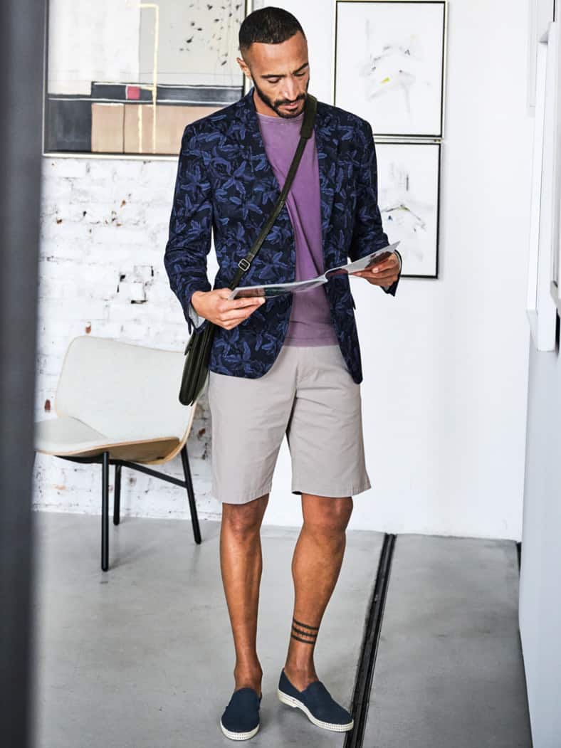 Grandezza-Shorts marmorgrau