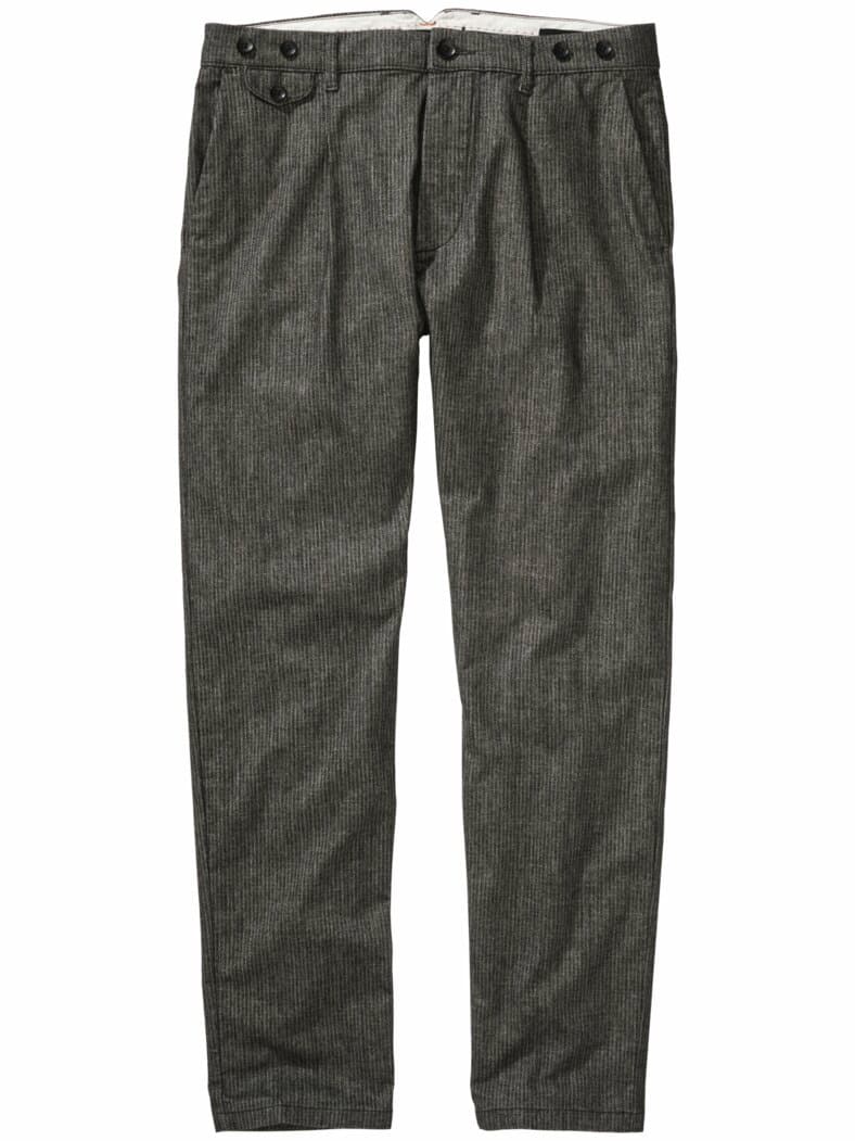 Bundfaltenträgerhose steingrau