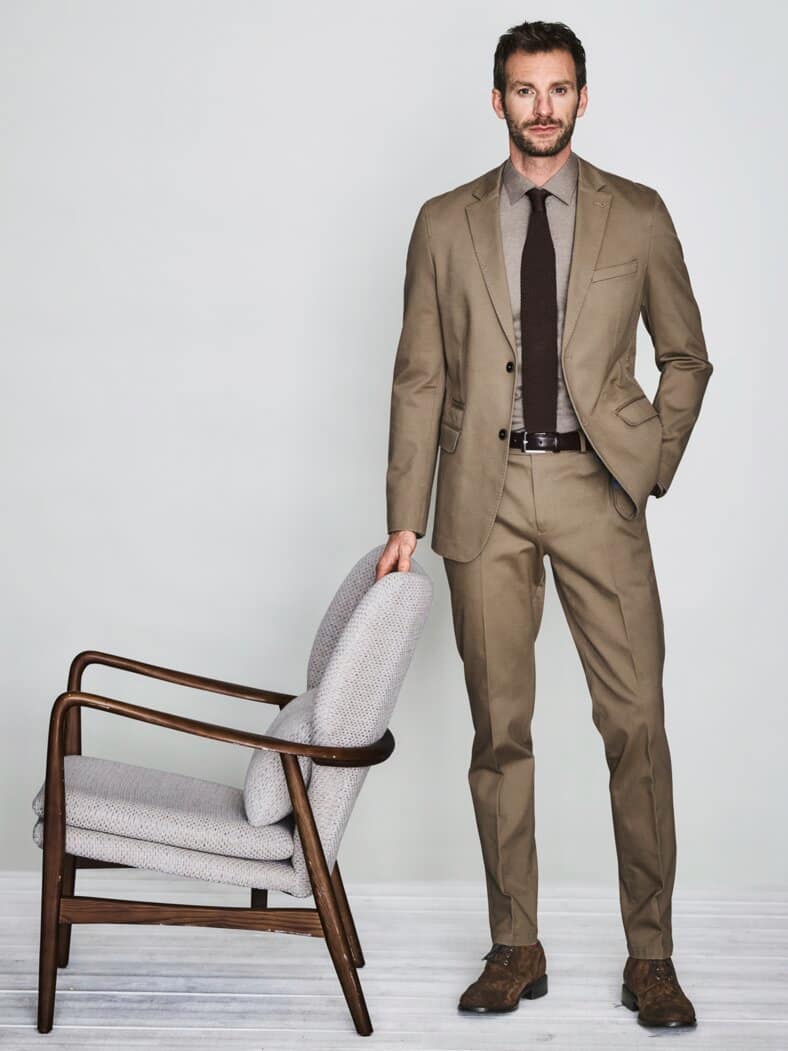 Kelten-Anzughose buche